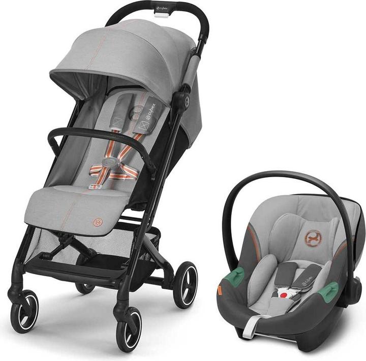 Cybex BEEZY travel system (incl. ATON S2) Lava Grey | mid grey