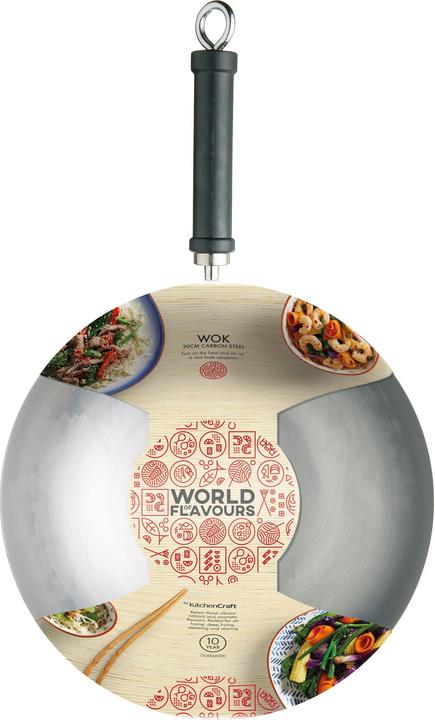 Image du produit World of Flavours Orient (30 cm, Wok, Acier inoxydable)