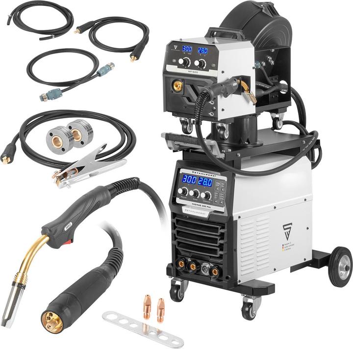 Produktbild Stahlwerk Schweissgerät MIG MAG 300 Pro Vollsynergischer IGBT Inverter mit 300 A