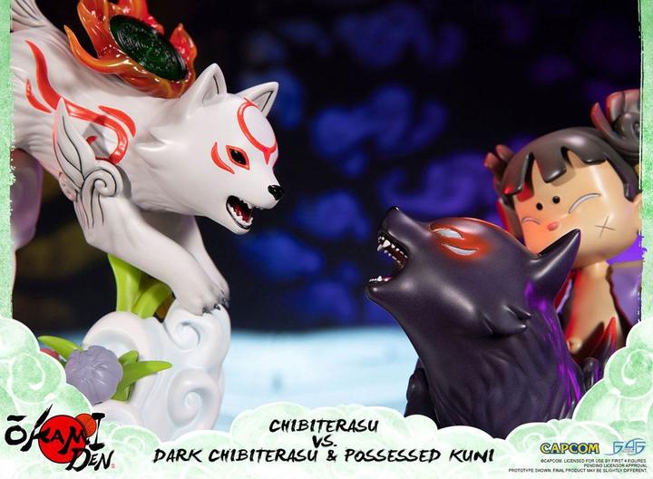 Image du produit First 4 Figures Statuette Okamiden Chibiterasu vs. Dark Chibiterasu & Possessed Kuni 33 cm