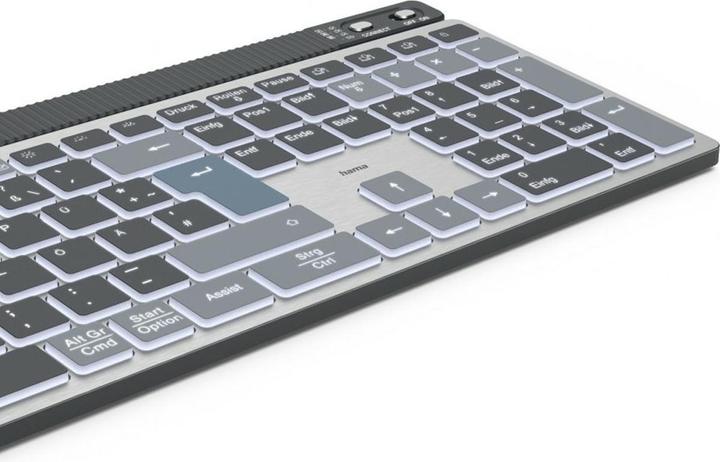 Produktbild Hama WK-750 Tastatur kabellos grau (DE, Kabellos)