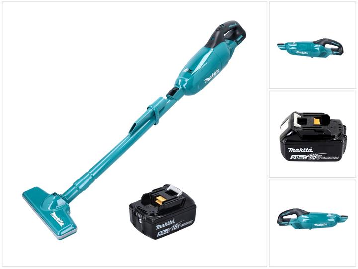 Produktbild Makita DCL 280 FT1 Akku Staubsauger 18 V Brushless + 1x Akku 5,0 Ah - ohne Ladegerät
