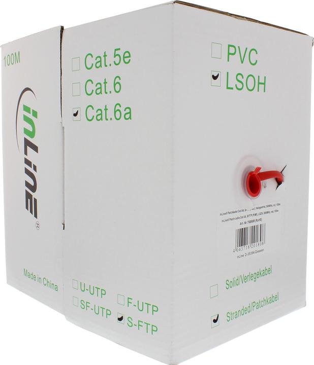 Immagine prodotto InLine Cavo patch (S/FTP, CAT6a, 100 m)