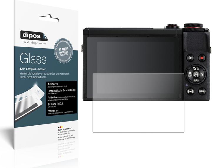 Image du produit Dipos Film de Protection d’écran Anti-Shock (Protecteur d'écran, PowerShot G7X Mark III)