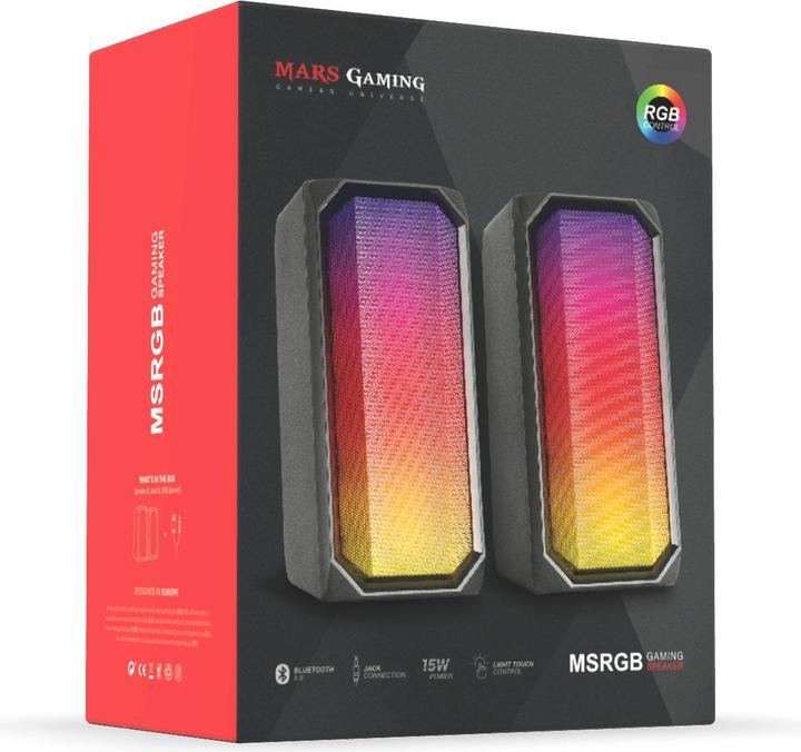 Productafbeelding Mars Gaming Enceintes Bluetooth Msrgb RGB (Noir)
