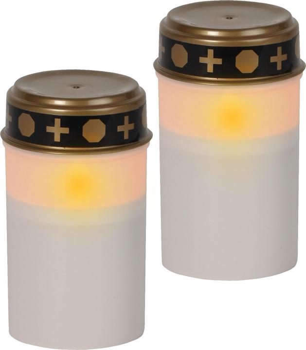 Actual product image Star Trading Lamp funéraire LED avec minuterie | Bougies funéraires LED avec batterie | Bougie funé (2 x)