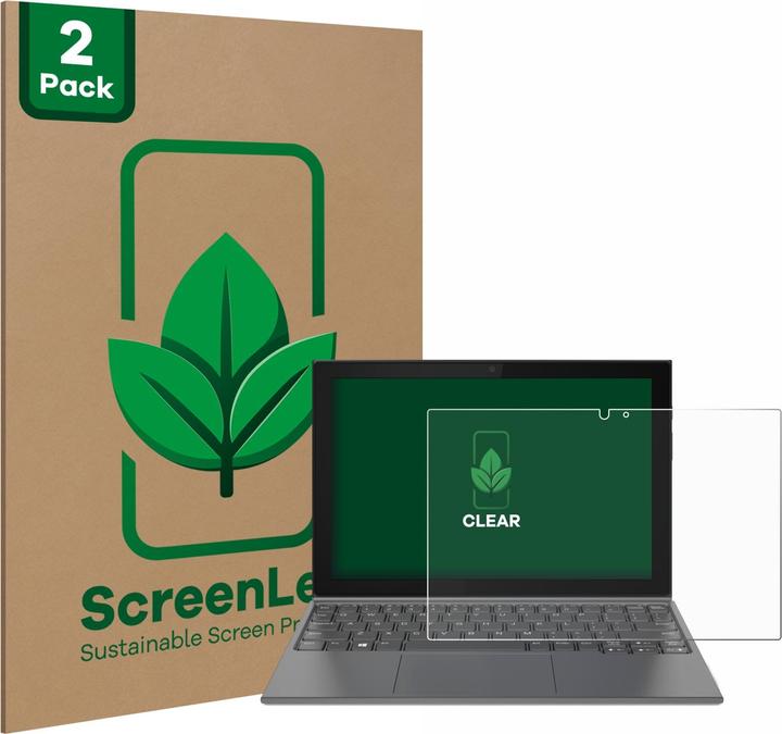 Produktbild ScreenLeaf Schutzfolie nachhaltiger Displayschutz Display Schutz Folie Klar Transparent (2 Stück, IdeaPad Duet 3 10IGL5-LTE)
