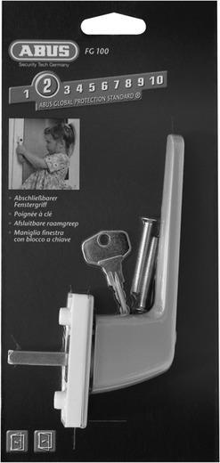 Actual product image Abus Window handle FG110 grey