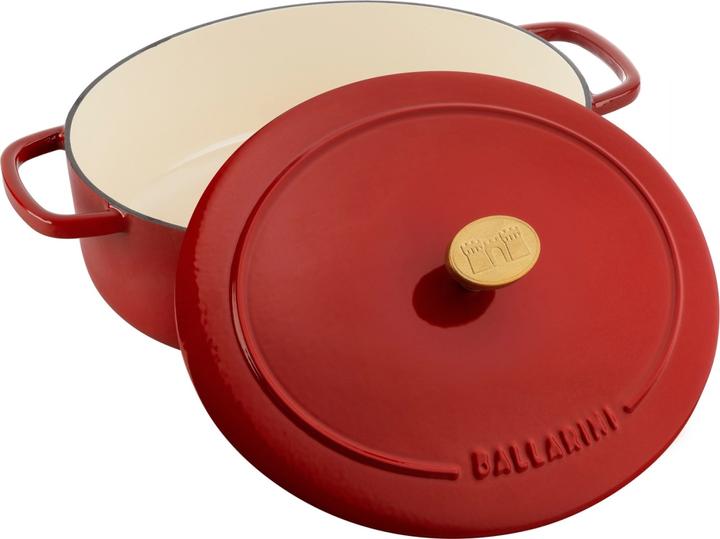Immagine prodotto Ballarini Cocotte Bellamonte 31 cm, ovale, rossa (31 cm, Pirofila + casseruola, Ghisa)