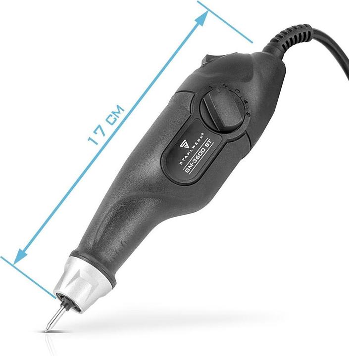 Actual product image Stahlwerk Engraving machine GM-3600 ST with 24 W electric engraver Engraving pen