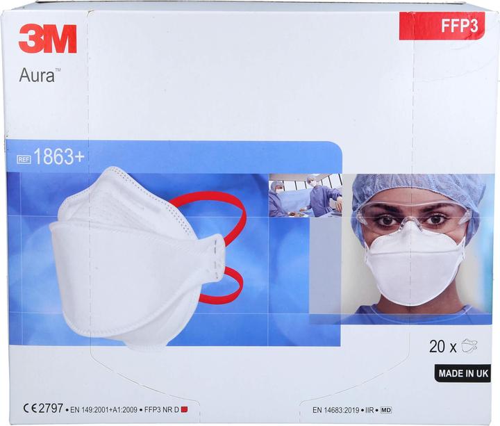 Immagine prodotto 3M Maschera respiratoria (FFP3, 20 x)