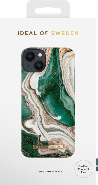 Actual product image iDeal Of Sweden Designer Cover Golden Jade Marble (Apple iPhone 14 Plus)