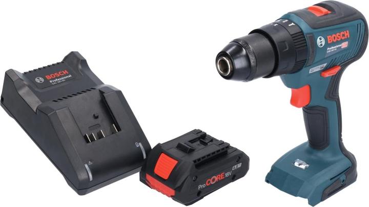 Productafbeelding Bosch Professional Bosch GSB 18V-55 Professionele Accu Klopboormachine 18 V 55 Nm borstelloos + 1x ProCORE Accu 4.0 Ah (Oplaadbare batterij)