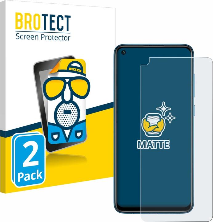 Produktbild BROTECT Entspiegelungs-Schutzfolie Displayschutz Matt (2 Stück, Xiaomi Redmi Note 9)