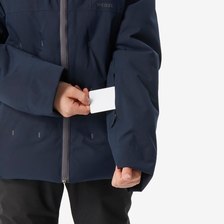 Image du produit Wedze Veste de ski enfants matelassée chaude et imperméable - 500 bleu (152)