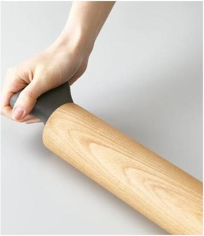 Actual product image Joseph Joseph Grip Pin Ergonomic Rolling Pin - Grey