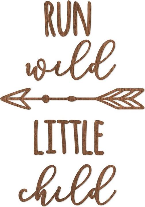 Actual product image Trenddeko Run wild little child (35 x 50 cm)