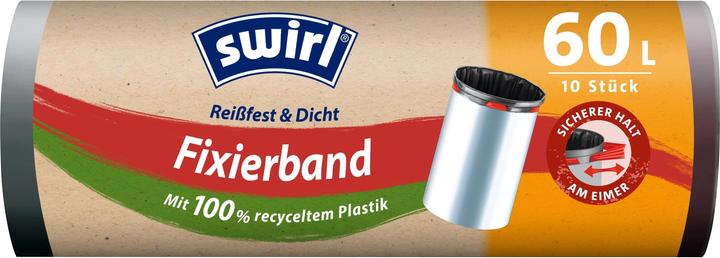 Swirl Fixierband Müllbeutel (10 x, 60 l)