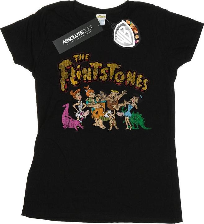 The Flintstones Group Distressed TShirt (S)