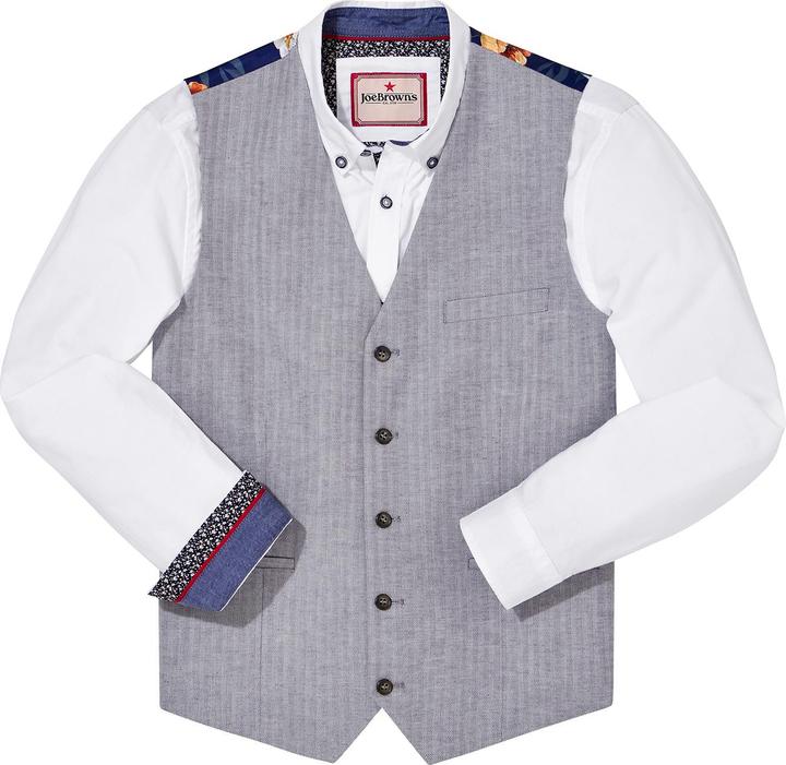 Produktbild Joe Browns Herringbone Linen Blend Waistcoat (56)