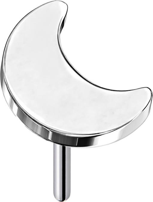 Star Piercing Threadless Mond silber (ohne Messing, Titan G23)