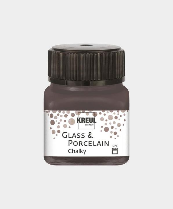 Immagine prodotto Kreul Vetro e porcellana Vernice gessosa, porcellana e vetro (Grigio vulcanico, 20 ml)