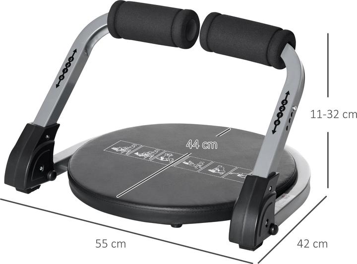 Actual product image Homcom Abdominal muscle trainer with seat cushions