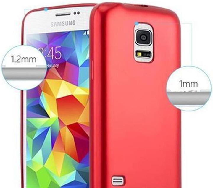 Actual product image Cadorabo TPU Matt Metallic Cover (Samsung Galaxy S5, Samsung Galaxy S5 Neo)