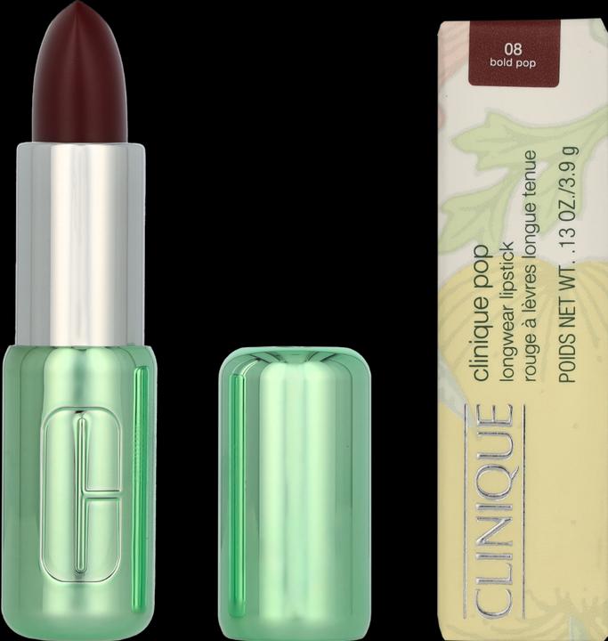 Actual product image Clinique Pop Longwear Lipstick Matte Bold Pop (Bordeaux)