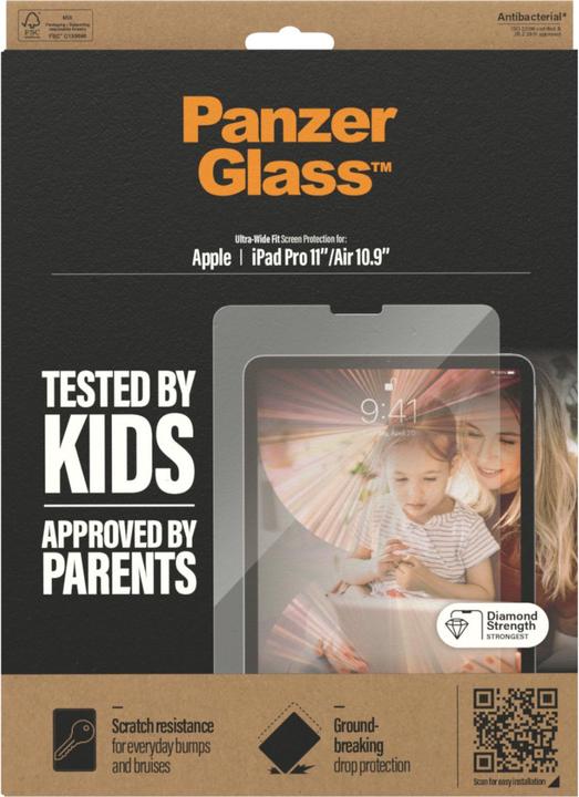 Produktbild PanzerGlass Displayschutz (1 Stück, iPad Pro 11 2018 (1. Gen), iPad Pro 11 2020 (2. Gen), iPad Pro 11 2021 (3. Gen), iPad Air 2020 (4. Gen), iPad Air 2022 (5. Gen))
