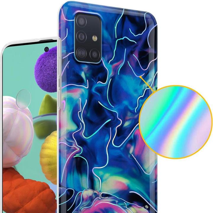 Produktbild Cadorabo IMD TPU Bunter Marmor Cover (Samsung Galaxy M40s)