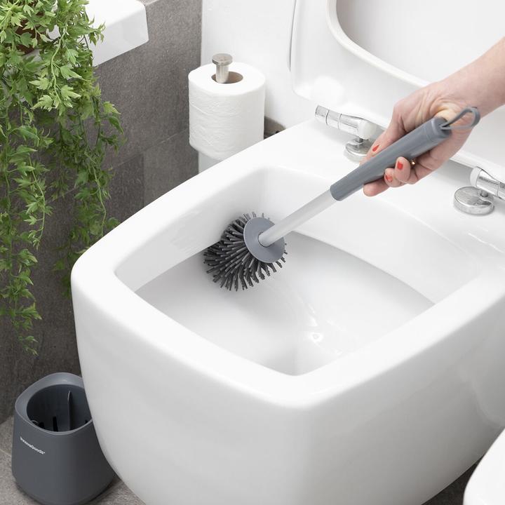 Actual product image InnovaGoods Rubber toilet brush - grey