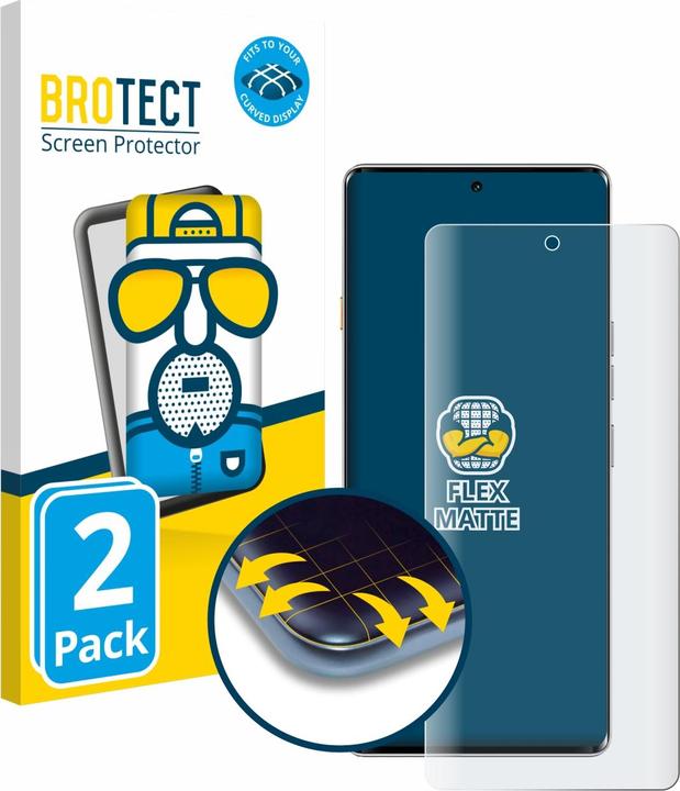 Produktbild BROTECT Fullscreen Schutzfolie Displayschutz Folie Matt Entspiegelungsfolie (2 Stück, Huawei Mate 40 Pro 5G)