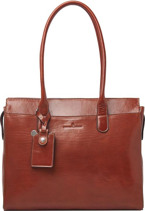 Produktbild Castelijn & Beerens & Beerens - Gaucho Ellen Schoudertas 15,6 RFID | cognac -