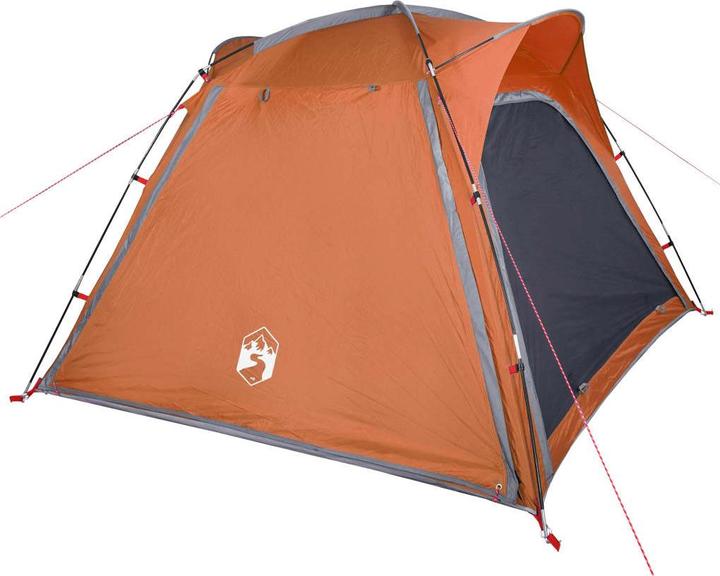Immagine prodotto VidaXL Tenda da campeggio 4 persone & Arancione 185T Taffeta (Tenda a cupola, 5.90 kg, 4 persone)