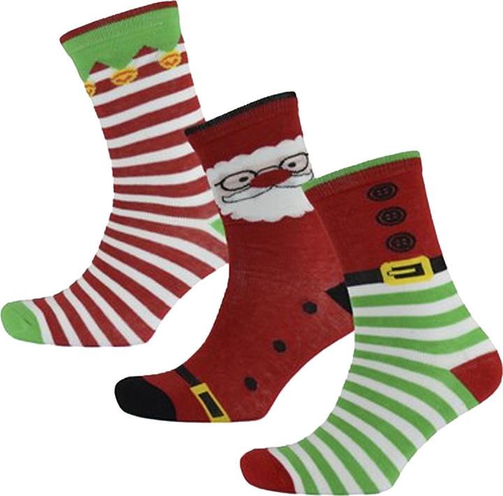 Produktbild RJM Socken Frauen Weihnachtsmotiv (3er Pack) (3er Pack, 37 - 42)