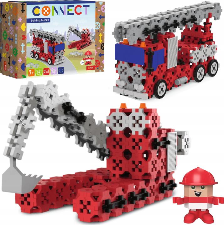 Immagine prodotto Trefl Klocki Connect - Straż Pożarna /Koparka M (241 pezzi)