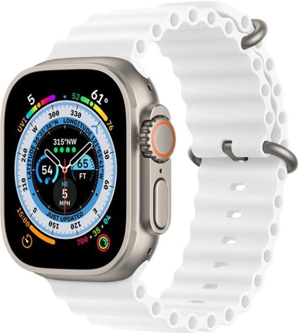 Produktbild PhoneLook Gummi Silikon Armband gewellt Ultra 49 mm (49 mm, Gummi / Silikon)