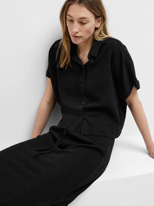 Actual product image Selected Femme Cropped short sleeve shirt (34)