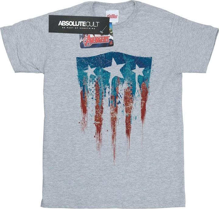 Captain America Flagge Schild TShirt