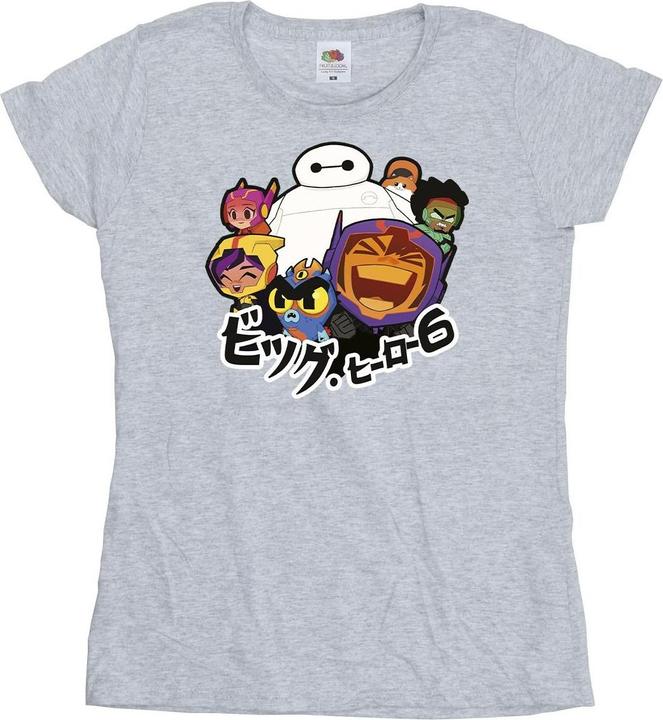 Immagine prodotto Disney Big Hero 6 Baymax Group Manga Maglietta Donna (S)
