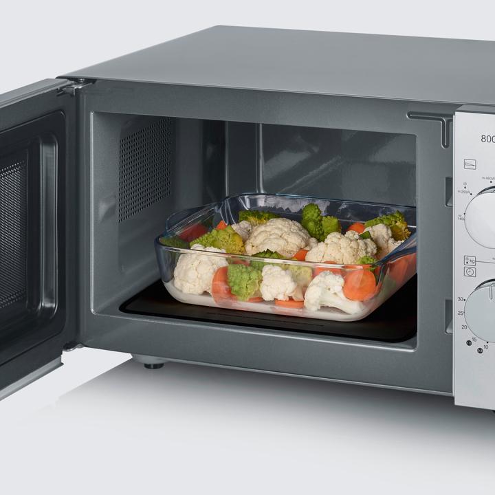 Image du produit Severin MW 7768 Micro-ondes noir/inox 800W Fonction gril, sans plateau tournant (20 l)