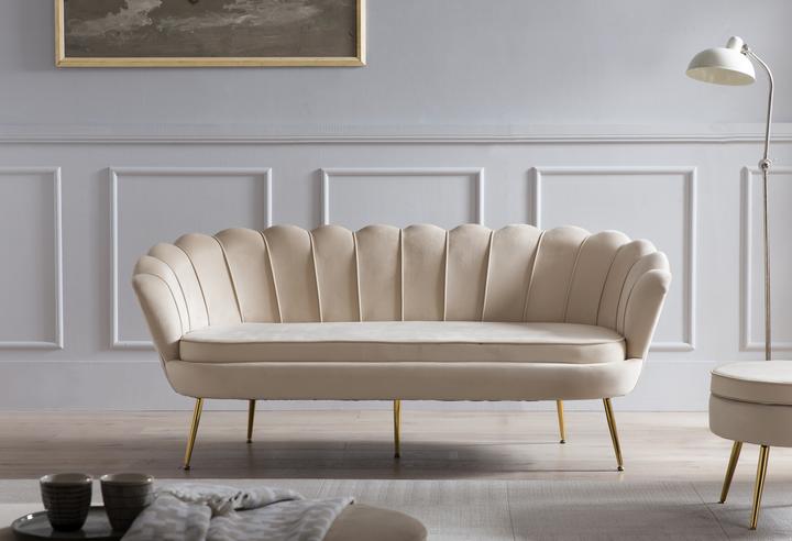 Produktbild SalesFever Muschelsofa 3-Sitzer beige (3-Sitzer)