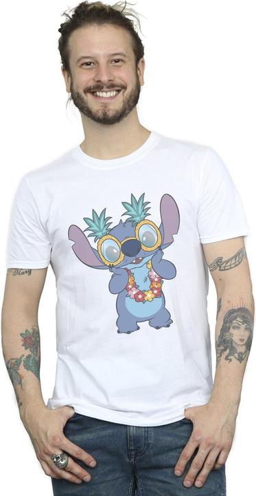 Actual product image Disney Mens Lilo And Stitch Tropical Fun T-Shirt (5XL)