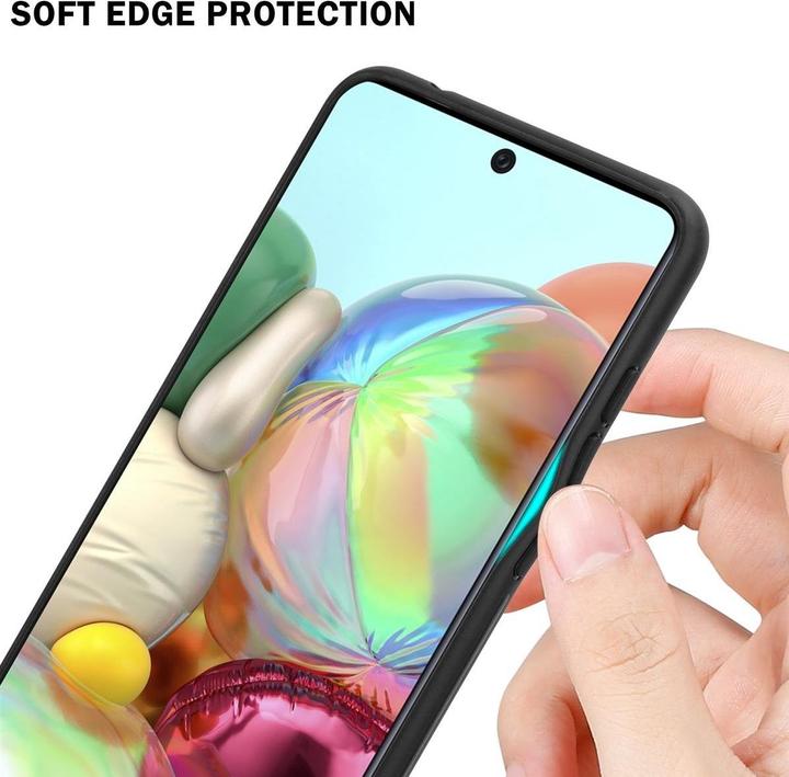 Actual product image Cadorabo TPU Striped Glass Cover (Samsung Galaxy A71)