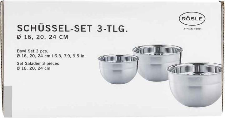 Actual product image Rösle bowl set (24 cm, 5.40 l, 3 x)