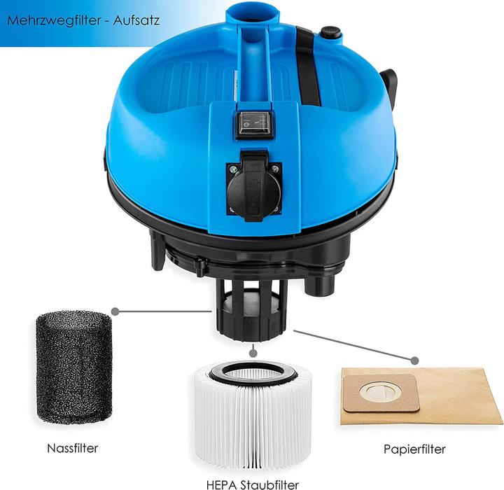 Immagine prodotto Masko Aspirapolvere industriale 6IN1, blu (Aspirapolvere a umido e a secco)