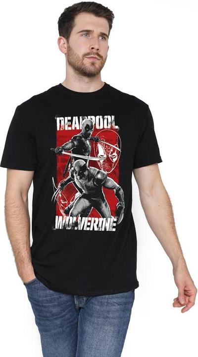 Actual product image Deadpool & Wolverine Mens Fight T-Shirt (M)