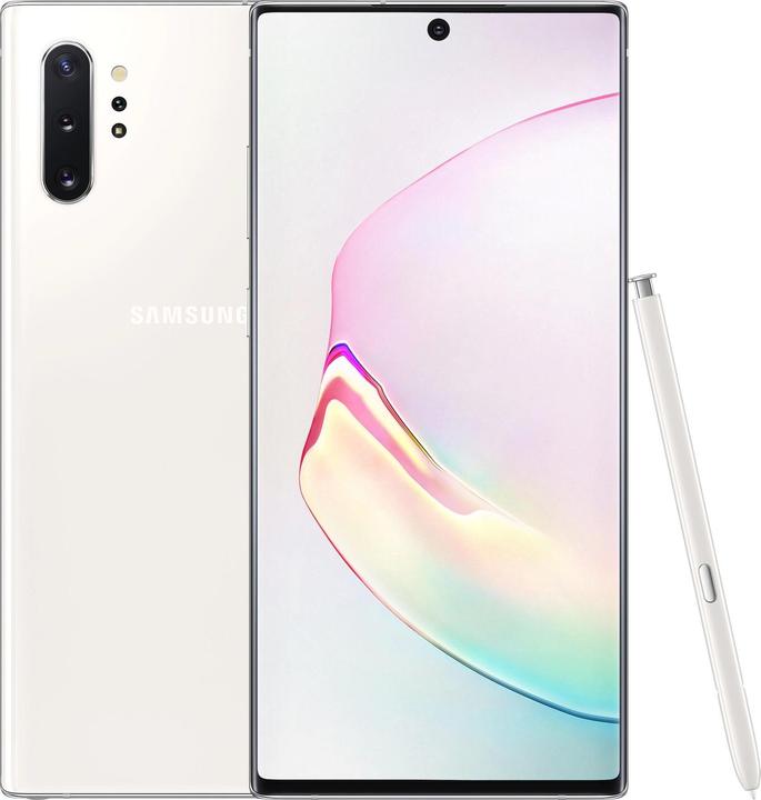 Produktbild Samsung Galaxy Note 10+ EU (256 GB, Aura White, 6.80", Hybrid Dual SIM, 16 Mpx, 4G)