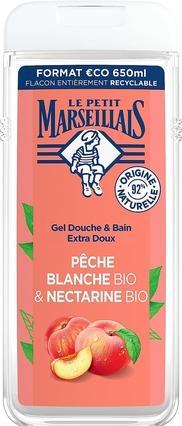 Le Petit Marseillais Extra Gentle Bath and Shower Gel White Peach and Nectarine Organic 650ml (650 ml)